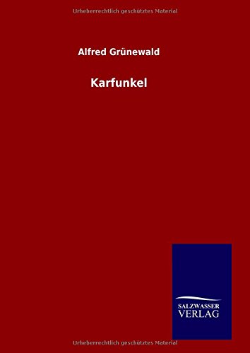 Karfunkel (german Edition) [Hardcover]