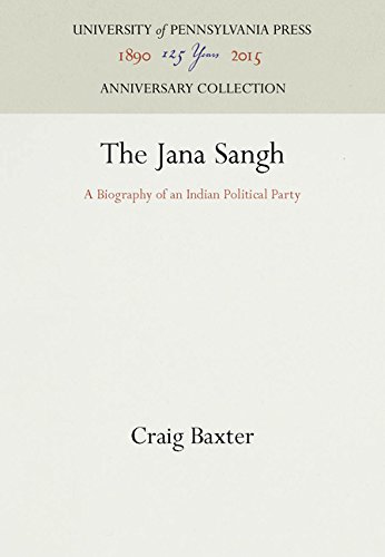 Jana Sangh  A Biography of an Indian Political Party [Hardcover]