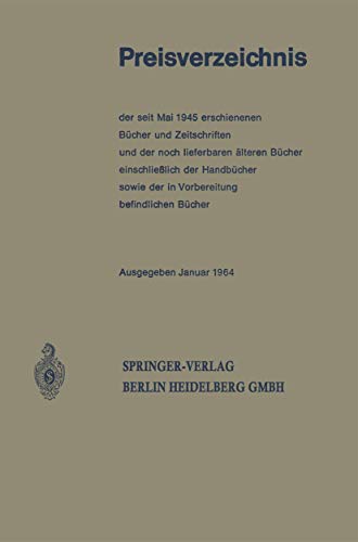 Preisverzeichnis: der seit Mai 1945 erschienenen Bcher und Zeitschriften und de [Paperback]