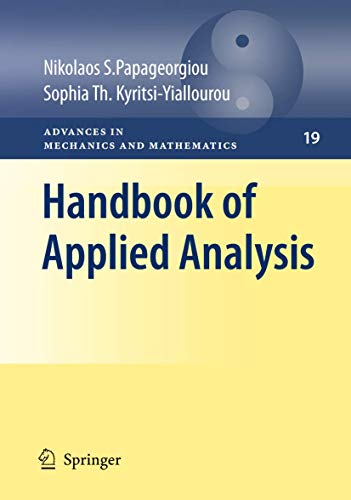 Handbook of Applied Analysis [Paperback]