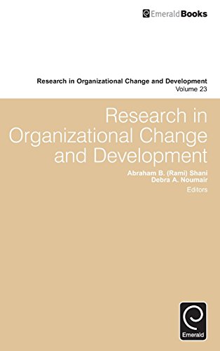 Research In Organizational Change And Development [Hardcover]