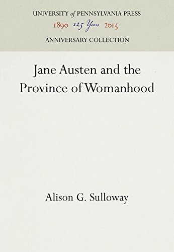 Jane Austen and the Province of Womanhood [Hardcover]