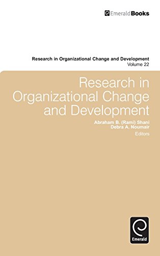 Research In Organizational Change And Development [Hardcover]