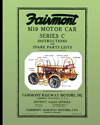 Fairmont M19 Motor Car Series C Instructions And Spare Parts Lists [Paperback]