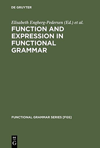 Function and Expression in Functional Grammar [Unknon]