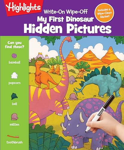 Write-On Wipe-Off My First Dinosaur Hidden Pictures [Spiral bound]