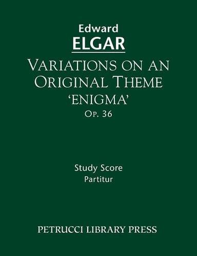 Variations On An Original Theme 'enigma', Op. 36 Study Score [Paperback]