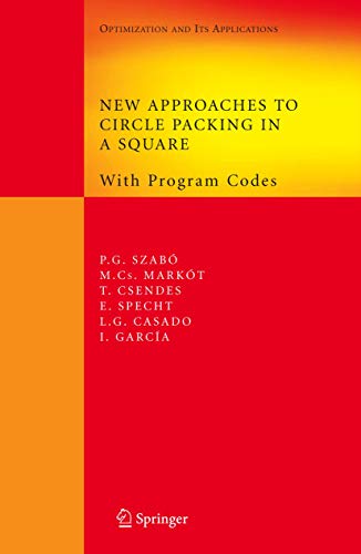 New Approaches to Circle Packing in a Square: With Program Codes [Hardcover]