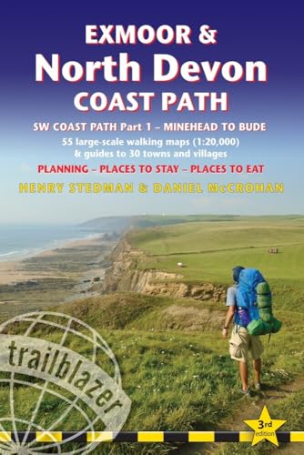 Exmoor & North Devon Coast Path: British Walking Guide: SW Coast Path Part 1 [Paperback]