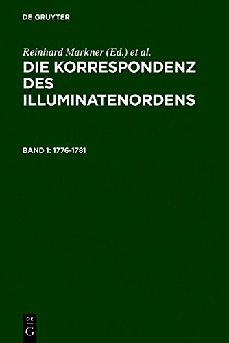 Korrespondenz des Illuminatenordens, 1776-1781 [Hardcover]