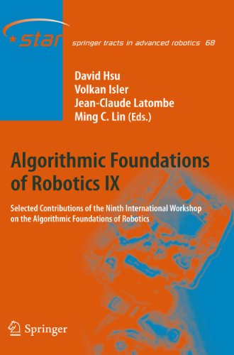 Algorithmic Foundations of Robotics IX Selected Contributions of the Ninth Inte [Hardcover]