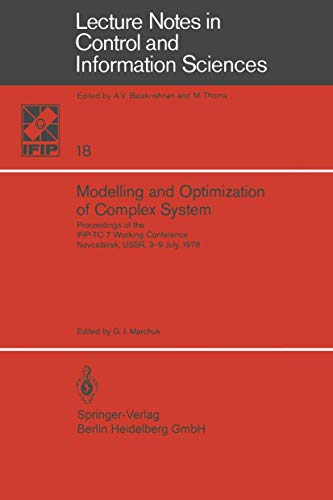 Modelling and Optimization of Complex System: Proceedings of the IFIP-TC 7 Worki [Paperback]