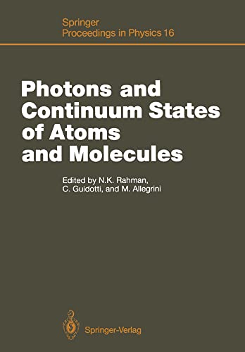 Photons and Continuum States of Atoms and Mol