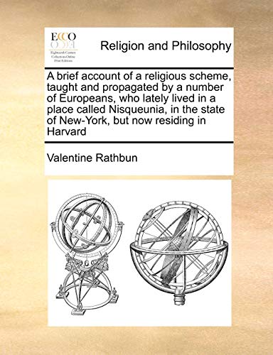 Brief Account of a Religious Scheme, Taught and Propagated by a Number of Europe [Paperback]