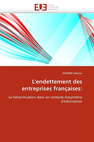 L'endettement Des Entreprises Franaises Sa Hirarchisation Dans Un Contexte D [Paperback]