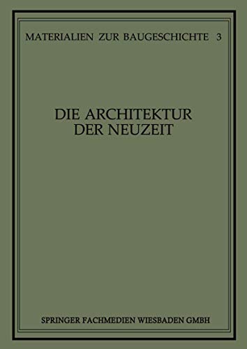 Die Architektur der Neuzeit [Paperback]