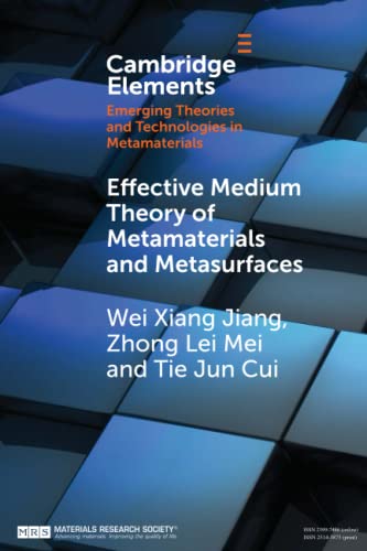 Effective Medium Theory of Metamaterials and Metasurfaces [Paperback]