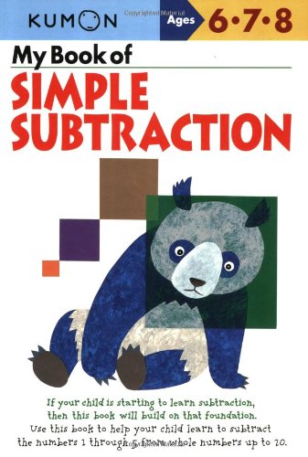 My Book Of Simple Subtraction (kumon Workbooks) [Paperback]