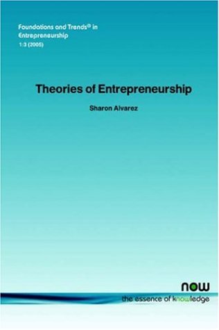 Theories Of Entrepreneurship (foundations And Trends(r) In Entrepreneurship) [Paperback]