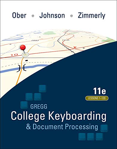 Gregg College Keyboarding & Document Processing (GDP); Lessons 1-120, main t [Spiral bound]