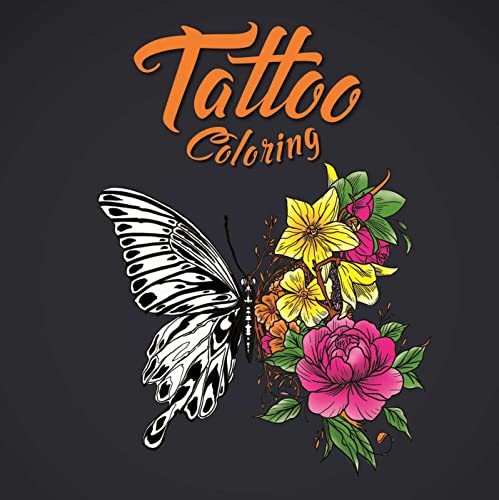 Tattoo Coloring: Adult Coloring Book [Paperba