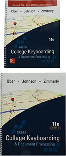 Gregg College Keyboarding & Document Processing (Gdp11) Microsoft Word 2016  [Mixed media product]