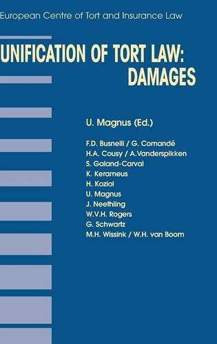 Unification Of Tort La Damages (principles Of European Tort La Set) [Hardcover]