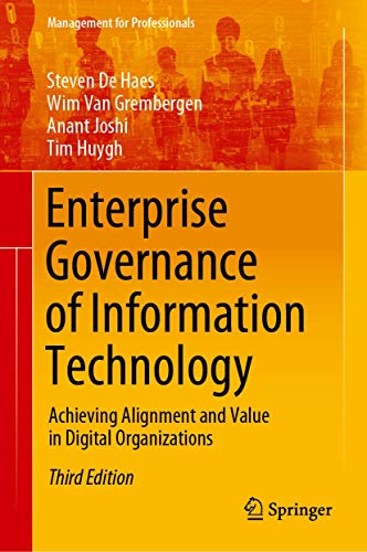 Enterprise Governance of Information Technology: Achieving Alignment and Value i [Hardcover]