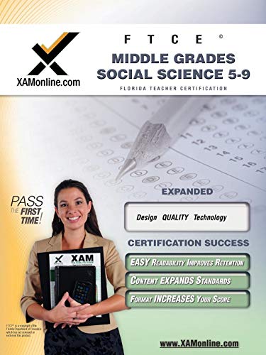 FTCE Middle Grades Social Science 5-9 Teacher Certification Test Prep Study Guid [Paperback]