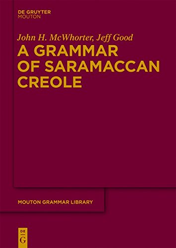 A Grammar Of Saramaccan Creole (moutan Grammar Library Mgl 56) [Hardcover]