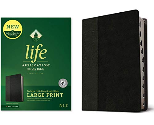 NLT Life Application Study Bible, Third Edition, Large Print (Red Letter, Leathe [Leather / fine bindi]