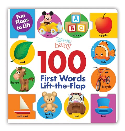 Disney Baby: 100 First Words LifttheFlap [Board book]