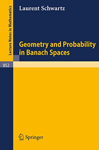 Geometry and Probability in Banach Spaces [Paperback]