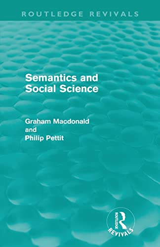 Semantics and Social Science [Paperback]