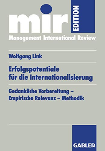 Erfolgspotentiale fr die Internationalisierung: Gedankliche Vorbereitung  Empi [Paperback]