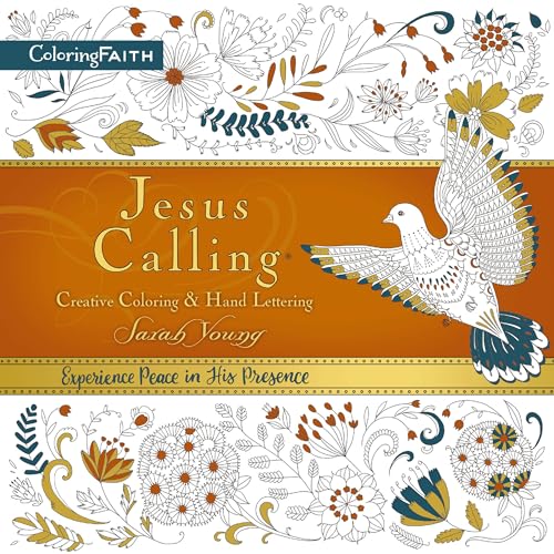 Jesus Calling Adult Coloring Book:  Creative Coloring and   Hand Lettering: Find [Paperback]