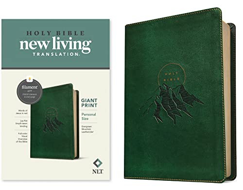 NLT Personal Size Giant Print Bible, Filament Enabled Edition (LeatherLike, Ever [Leather / fine bindi]