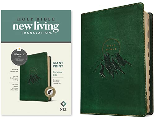 NLT Personal Size Giant Print Bible, Filament Enabled Edition (LeatherLike, Ever [Leather / fine bindi]