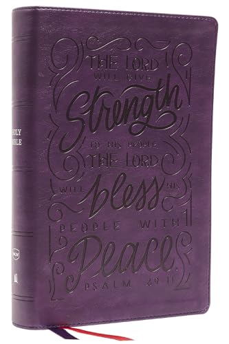 NKJV, Giant Print Center-Column Reference Bible, Verse Art Cover Collection, Lea [Leather / fine bindi]