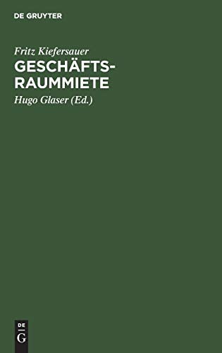 Geschftsraummiete [Hardcover]