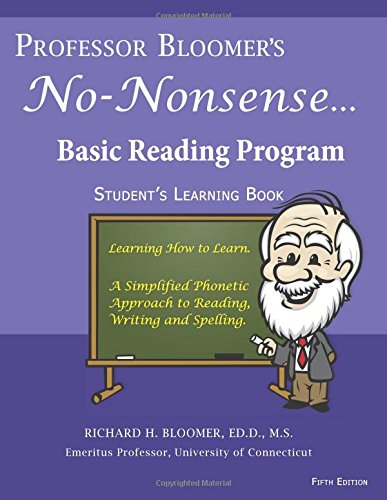 Professor Bloomer's No-Nonsense Basic Reading Program  Student's Learning Book [Paperback]