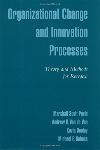 Organizational Change and Innovation Processes Theory and Methods for Research [Hardcover]