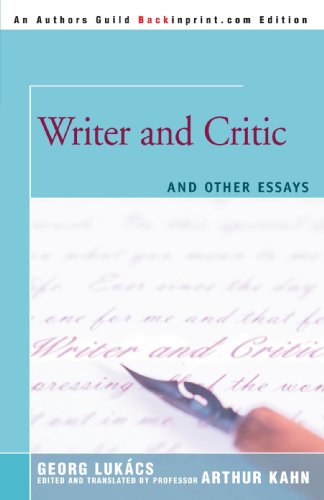 Writer And Critic And Other Essays [Paperback]