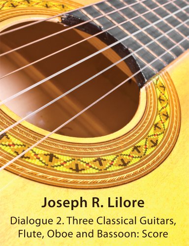 Dialogue 2. Three Classical Guitars, Flute, Oboe And Bassoon Score [Paperback]