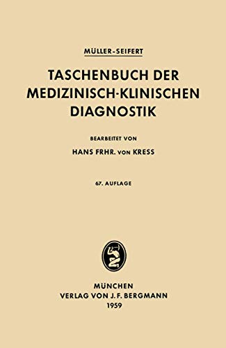 Taschenbuch der Medizinisch-Klinischen Diagnostik [Paperback]