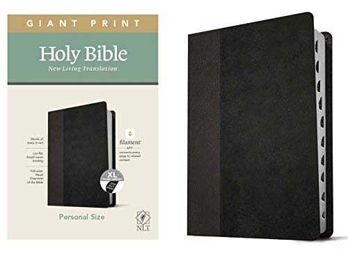 NLT Personal Size Giant Print Bible, Filament