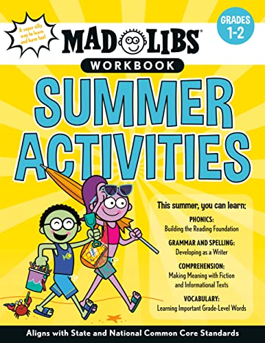 Mad Libs Workbook: Summer Activities: Grades 1-2 -- Aligns with State and Nation [Paperback]