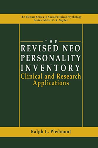 The Revised NEO Personality Inventory: Clinical and Research Applications [Hardcover]