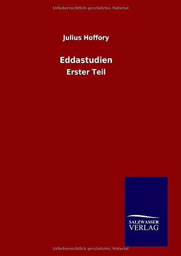 Eddastudien (german Edition) [Hardcover]