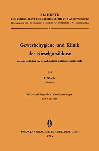 Gewerbehygiene und Klinik der Kieselgursilikose: zugleich ein Beitrag zur Gewerb [Paperback]